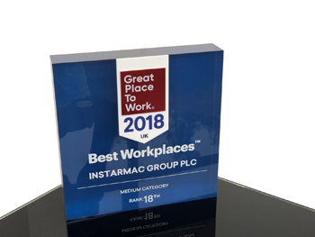 Instarmac Group plc, home to brands including UltraCrete, UltraScape, UltraTileFix, UltraFloor and Wondertex, has officially been named a â€˜Great Place to Workâ€™.